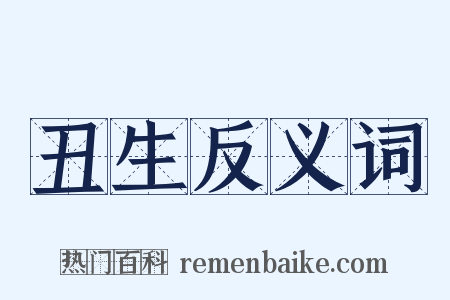 丑生反义词是什么意思的图片